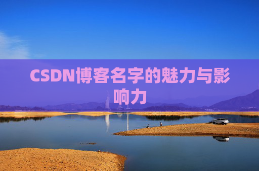 CSDN博客名字的魅力与影响力